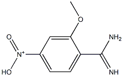 N-(4-carbamimidoyl-3-methoxyphenyl)-N-oxohydroxylammonium Struktur