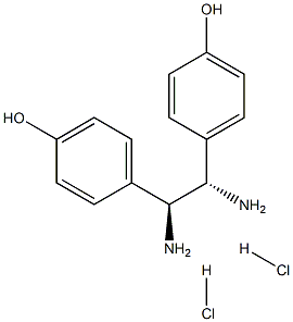 (S,S)-1,2-Bis(4-hydroxyphenyl)-1,2-ethanediamine dihydrochloride Struktur