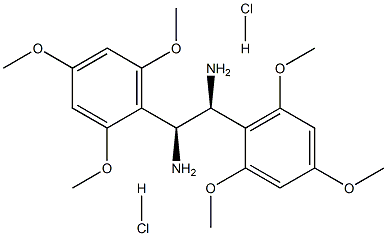 (S,S)-1,2-Bis(2,4,6-trimethoxyphenyl)-1,2-ethanediamine dihydrochloride Struktur