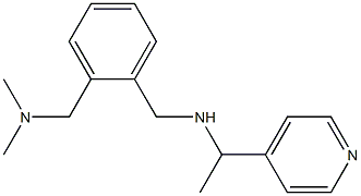 ({2-[(dimethylamino)methyl]phenyl}methyl)[1-(pyridin-4-yl)ethyl]amine Struktur