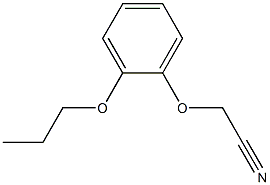 (2-propoxyphenoxy)acetonitrile Struktur