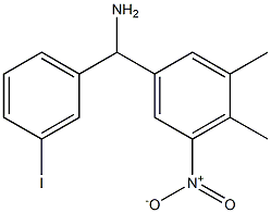 (3,4-dimethyl-5-nitrophenyl)(3-iodophenyl)methanamine Struktur