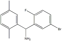 (5-bromo-2-fluorophenyl)(2,5-dimethylphenyl)methanamine Struktur