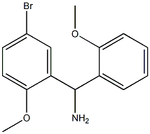 (5-bromo-2-methoxyphenyl)(2-methoxyphenyl)methanamine Structure