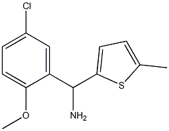 (5-chloro-2-methoxyphenyl)(5-methylthiophen-2-yl)methanamine Struktur