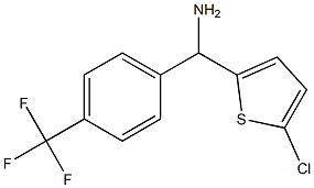 (5-chlorothiophen-2-yl)[4-(trifluoromethyl)phenyl]methanamine Struktur