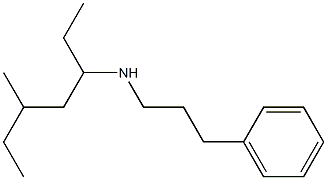 (5-methylheptan-3-yl)(3-phenylpropyl)amine Struktur