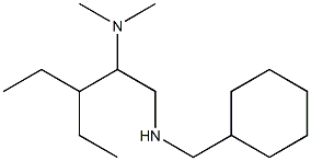 (cyclohexylmethyl)[2-(dimethylamino)-3-ethylpentyl]amine Struktur