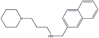 (naphthalen-2-ylmethyl)[3-(piperidin-1-yl)propyl]amine Struktur