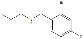 [(2-bromo-4-fluorophenyl)methyl](propyl)amine Struktur