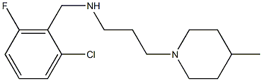 [(2-chloro-6-fluorophenyl)methyl][3-(4-methylpiperidin-1-yl)propyl]amine Struktur