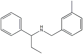 [(3-methylphenyl)methyl](1-phenylpropyl)amine Struktur