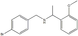 [(4-bromophenyl)methyl][1-(2-methoxyphenyl)ethyl]amine Struktur