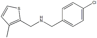 [(4-chlorophenyl)methyl][(3-methylthiophen-2-yl)methyl]amine Struktur