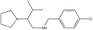 [(4-chlorophenyl)methyl][3-methyl-2-(pyrrolidin-1-yl)butyl]amine Struktur