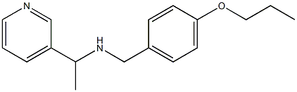 [(4-propoxyphenyl)methyl][1-(pyridin-3-yl)ethyl]amine Struktur