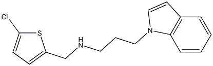 [(5-chlorothiophen-2-yl)methyl][3-(1H-indol-1-yl)propyl]amine Struktur