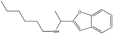 [1-(1-benzofuran-2-yl)ethyl](hexyl)amine Struktur