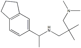 [1-(2,3-dihydro-1H-inden-5-yl)ethyl]({2-[(dimethylamino)methyl]-2-methylpropyl})amine Struktur