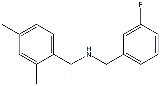 [1-(2,4-dimethylphenyl)ethyl][(3-fluorophenyl)methyl]amine Struktur