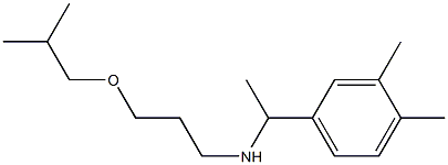 [1-(3,4-dimethylphenyl)ethyl][3-(2-methylpropoxy)propyl]amine Struktur