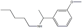 [1-(3-methoxyphenyl)ethyl](pentyl)amine Struktur