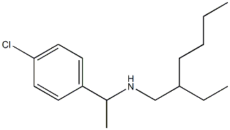 [1-(4-chlorophenyl)ethyl](2-ethylhexyl)amine Struktur