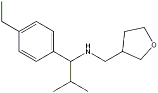 [1-(4-ethylphenyl)-2-methylpropyl](oxolan-3-ylmethyl)amine Struktur