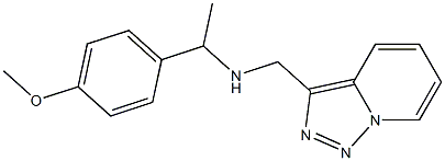 [1-(4-methoxyphenyl)ethyl]({[1,2,4]triazolo[3,4-a]pyridin-3-ylmethyl})amine Struktur