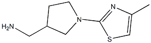 [1-(4-methyl-1,3-thiazol-2-yl)pyrrolidin-3-yl]methylamine Struktur