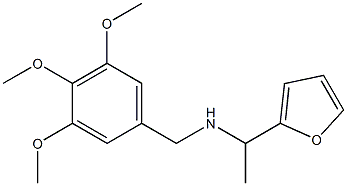 [1-(furan-2-yl)ethyl][(3,4,5-trimethoxyphenyl)methyl]amine Struktur