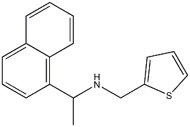 [1-(naphthalen-1-yl)ethyl](thiophen-2-ylmethyl)amine Struktur