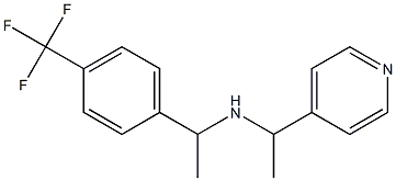 [1-(pyridin-4-yl)ethyl]({1-[4-(trifluoromethyl)phenyl]ethyl})amine Struktur