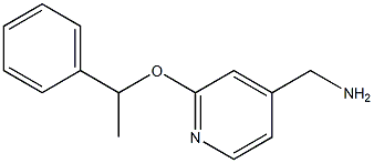 [2-(1-phenylethoxy)pyridin-4-yl]methanamine Struktur