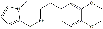 [2-(2,3-dihydro-1,4-benzodioxin-6-yl)ethyl][(1-methyl-1H-pyrrol-2-yl)methyl]amine Struktur