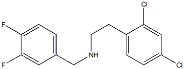 [2-(2,4-dichlorophenyl)ethyl][(3,4-difluorophenyl)methyl]amine Struktur