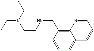 [2-(diethylamino)ethyl](quinolin-8-ylmethyl)amine Struktur