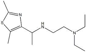 [2-(diethylamino)ethyl][1-(2,5-dimethyl-1,3-thiazol-4-yl)ethyl]amine Struktur