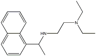 [2-(diethylamino)ethyl][1-(naphthalen-1-yl)ethyl]amine Struktur