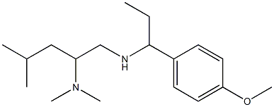 [2-(dimethylamino)-4-methylpentyl][1-(4-methoxyphenyl)propyl]amine Struktur