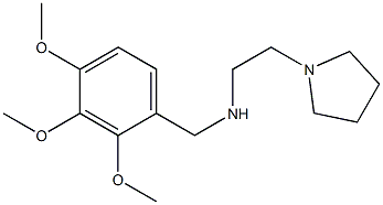 [2-(pyrrolidin-1-yl)ethyl][(2,3,4-trimethoxyphenyl)methyl]amine Struktur