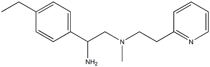 [2-amino-2-(4-ethylphenyl)ethyl](methyl)[2-(pyridin-2-yl)ethyl]amine Struktur