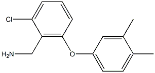 [2-chloro-6-(3,4-dimethylphenoxy)phenyl]methanamine Struktur