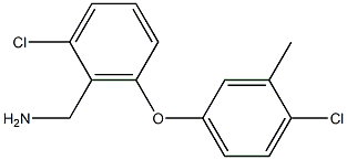 [2-chloro-6-(4-chloro-3-methylphenoxy)phenyl]methanamine Struktur