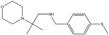 [2-methyl-2-(morpholin-4-yl)propyl]({[4-(methylsulfanyl)phenyl]methyl})amine Struktur