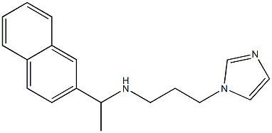 [3-(1H-imidazol-1-yl)propyl][1-(naphthalen-2-yl)ethyl]amine Struktur