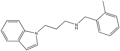 [3-(1H-indol-1-yl)propyl][(2-methylphenyl)methyl]amine Struktur