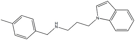 [3-(1H-indol-1-yl)propyl][(4-methylphenyl)methyl]amine Struktur