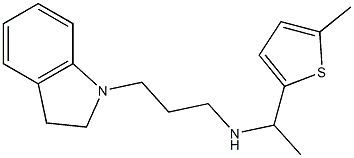 [3-(2,3-dihydro-1H-indol-1-yl)propyl][1-(5-methylthiophen-2-yl)ethyl]amine Struktur