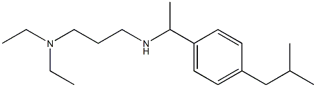 [3-(diethylamino)propyl]({1-[4-(2-methylpropyl)phenyl]ethyl})amine Struktur